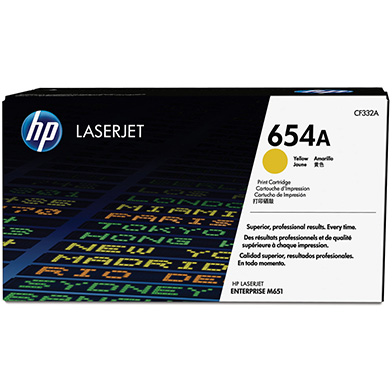 HP CNHPCF332A 654A Yellow Toner Cartridge (15,000 pages)